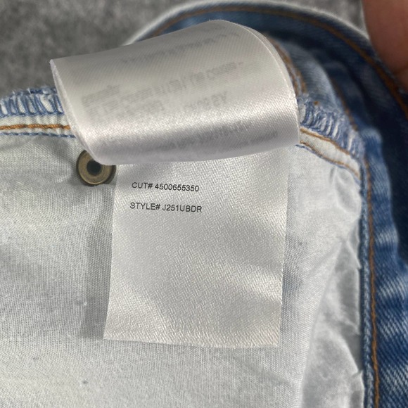 Billabong Denim Shorts 30 Blue High Rise Drift Away Jean Cutoff Distressed - Picture 14 of 16